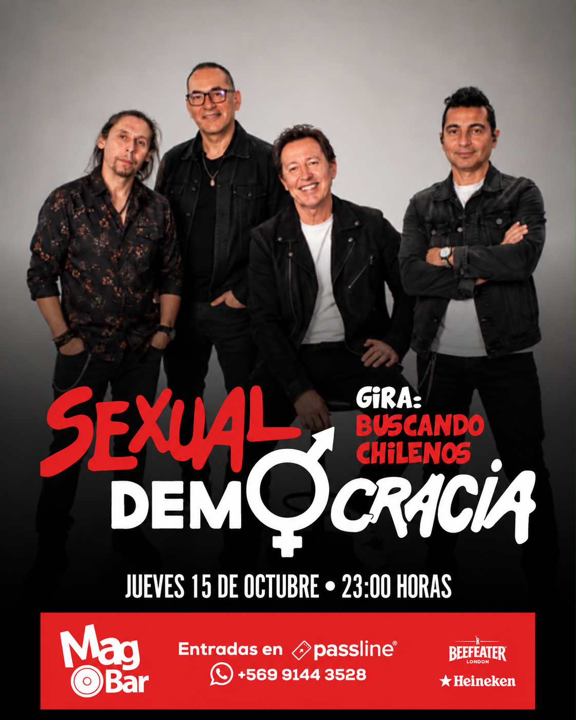 Afiche de Sexual Democracia en MagBar, jueves 15 de octubre a las 23:00